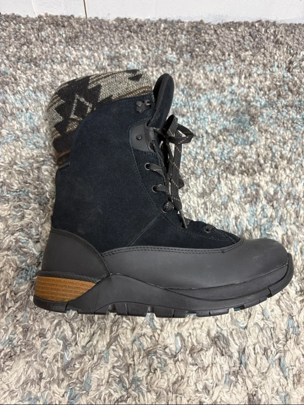 Muck Boot Womens 9 Apres II Black Horse Lace Up winter Glacier Trek New
